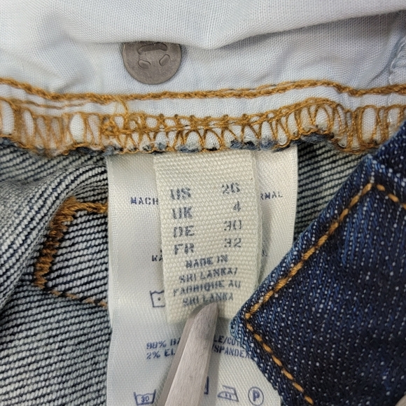 Lands' End Canvas Low Rise Dark Wash Bootcut Denim Blue Jeans Sz 26 NEW - Picture 9 of 12